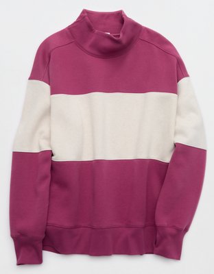 OFFLINE By Aerie Cloud Fleece Oversized Mockneck Sweatshirt