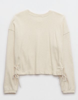 OFFLINE By Aerie Weekend Side Tie Sweatshirt