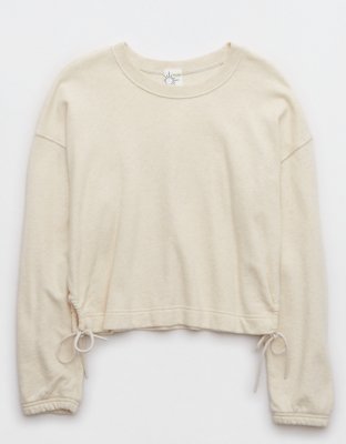 OFFLINE By Aerie Weekend Side Tie Sweatshirt