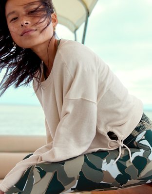 Aerie camo online sweater