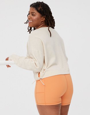OFFLINE By Aerie Weekend Side Tie Sweatshirt