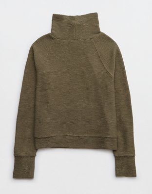 OFFLINE By Aerie Snowday Mock Neck Sweatshirt