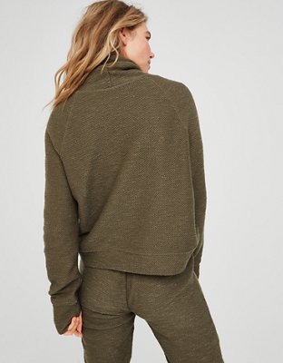 OFFLINE By Aerie Snowday Mock Neck Sweatshirt