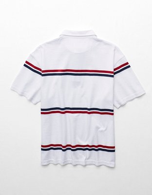 AE Relaxed Short-Sleeve Rugby Polo Shirt
