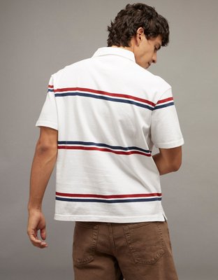 AE Relaxed Short-Sleeve Rugby Polo Shirt