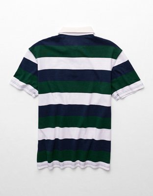 AE Relaxed Short-Sleeve Rugby Polo Shirt