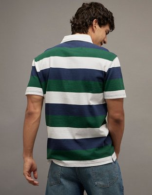 AE Relaxed Short-Sleeve Rugby Polo Shirt