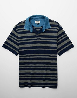 AE Relaxed Short-Sleeve Rugby Polo Shirt