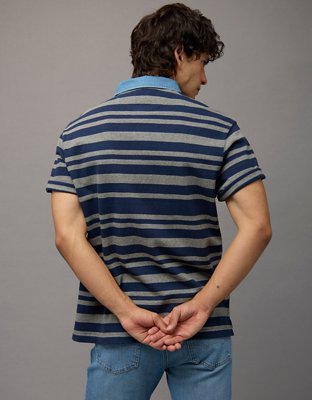 AE Relaxed Short-Sleeve Rugby Polo Shirt