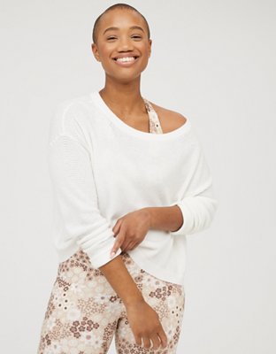 Off the shoulder comfy sweater hotsell