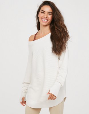 American eagle shop off shoulder sweater