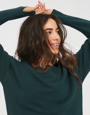 OFFLINE by Aerie Home Stretch Off The Shoulder Sweater