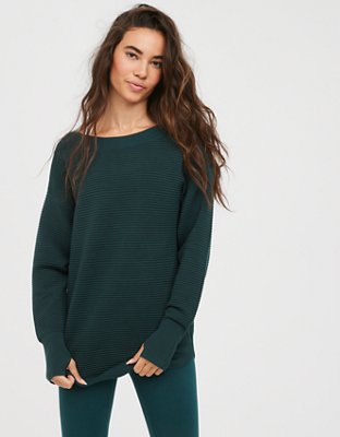 Женские свитеры Aerie OFFLINE by Aerie Home Stretch Off The Shoulder Sweater — фото 4