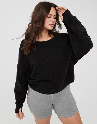 OFFLINE By Aerie Home Stretch Drop Sleeve Sweater