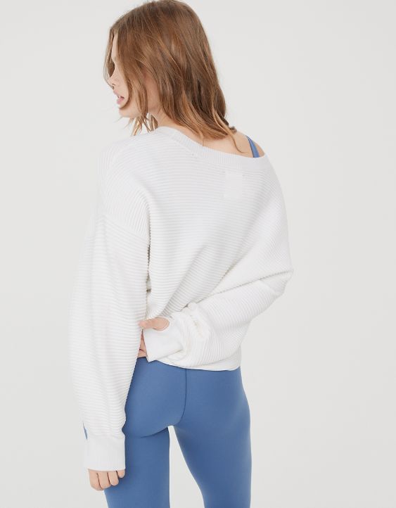 OFFLINE By Aerie Home Stretch Drop Sleeve Sweater