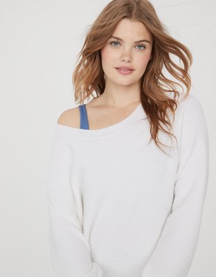 OFFLINE By Aerie Home Stretch Drop Sleeve Sweater