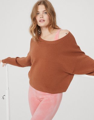 OFFLINE By Aerie Home Stretch Drop Sleeve Sweater