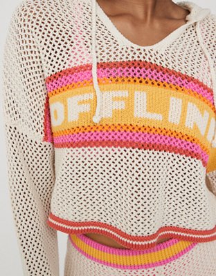 OFFLINE By Aerie Crochet Sweater