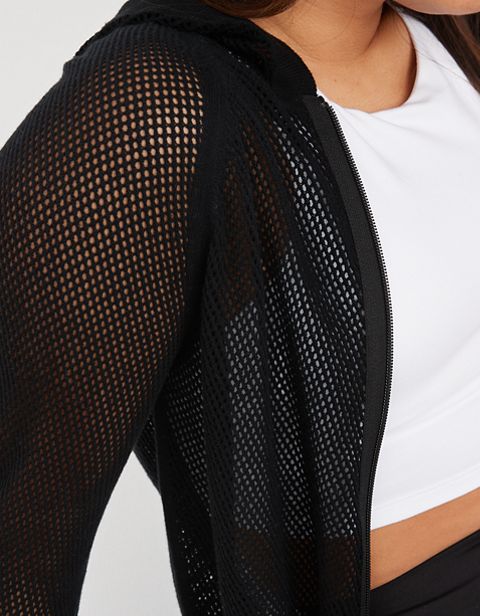 Женские свитеры Aerie OFFLINE By Aerie Mesh Full Zip Sweater