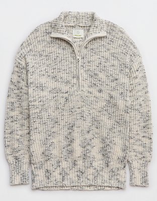 OFFLINE By Aerie Chillside Quarter Zip Sweater