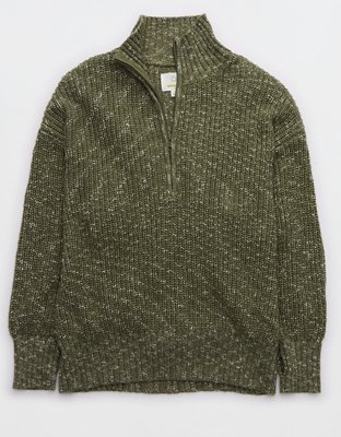 OFFLINE By Aerie Chillside Quarter Zip Sweater