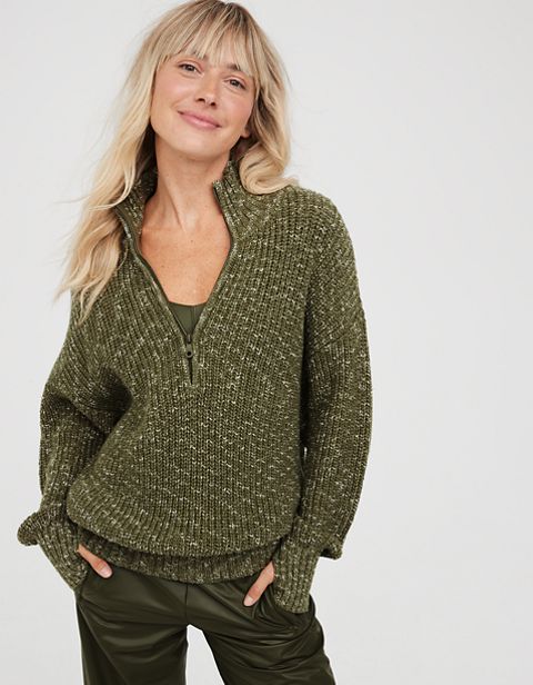 Женские свитеры Aerie OFFLINE By Aerie Chillside Quarter Zip Sweater