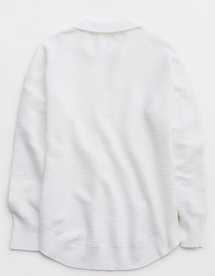 OFFLINE By Aerie Home Stretch Polo Sweater