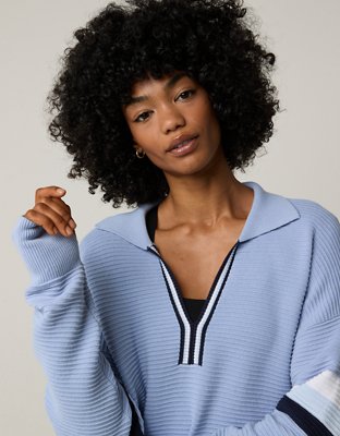 Женские свитеры Aerie OFFLINE By Aerie Home Stretch Polo Sweater — фото 4