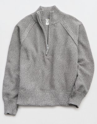 OFFLINE By Aerie Cool Down Quarter Zip Sweater