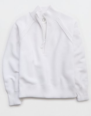 OFFLINE By Aerie Cool Down Quarter Zip Sweater