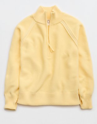 OFFLINE By Aerie Cool Down Quarter Zip Sweater