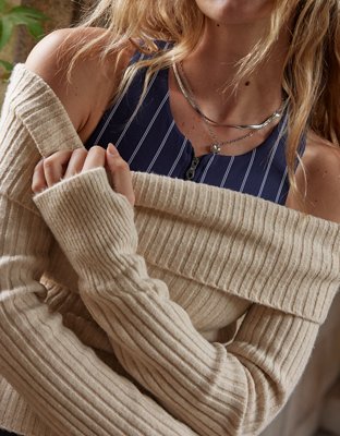 Aerie off the shoulder sweatshirt sale