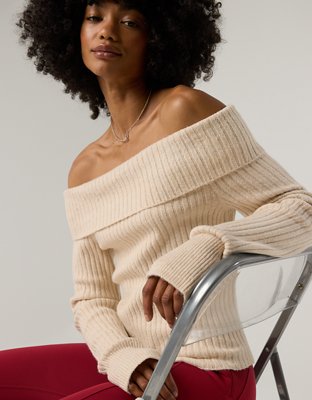 OFFLINE By Aerie Off The Shoulder Sweater