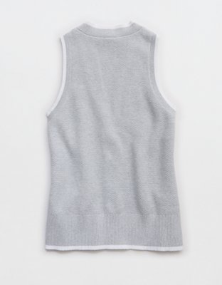 OFFLINE By Aerie Tennis Sweater Vest Cardigan