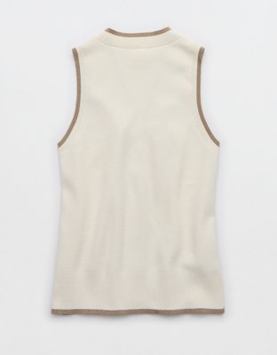 OFFLINE By Aerie Tennis Sweater Vest Cardigan