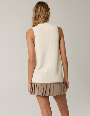 OFFLINE By Aerie Tennis Sweater Vest Cardigan