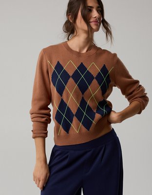 OFFLINE By Aerie Argyle Sweater