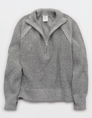 OFFLINE By Aerie Cool Down Quarter Zip Sweater