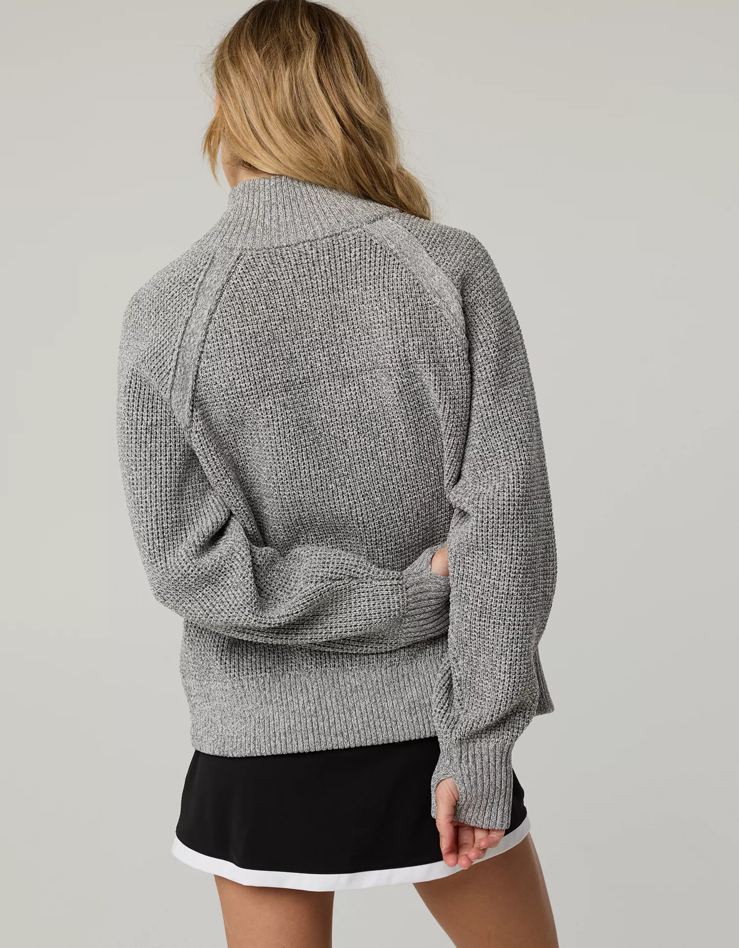 OFFLINE By Aerie Cool Down Quarter Zip Waffle Sweater - thumbnail 3