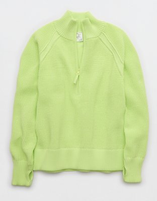 OFFLINE By Aerie Cool Down Quarter Zip Sweater