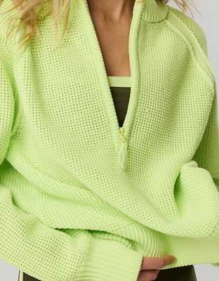 OFFLINE By Aerie Cool Down Quarter Zip Sweater