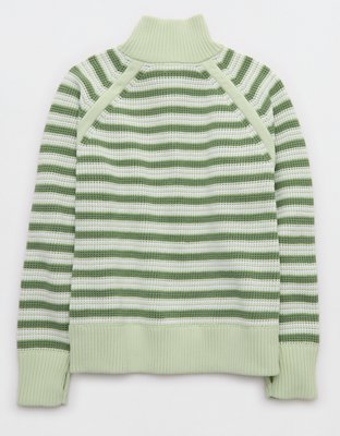 OFFLINE By Aerie Cool Down Quarter Zip Waffle Sweater