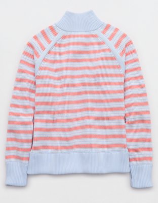 OFFLINE By Aerie Cool Down Quarter Zip Waffle Sweater