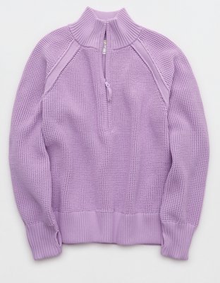 OFFLINE By Aerie Cool Down Quarter Zip Sweater