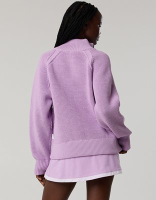 OFFLINE By Aerie Cool Down Quarter Zip Sweater