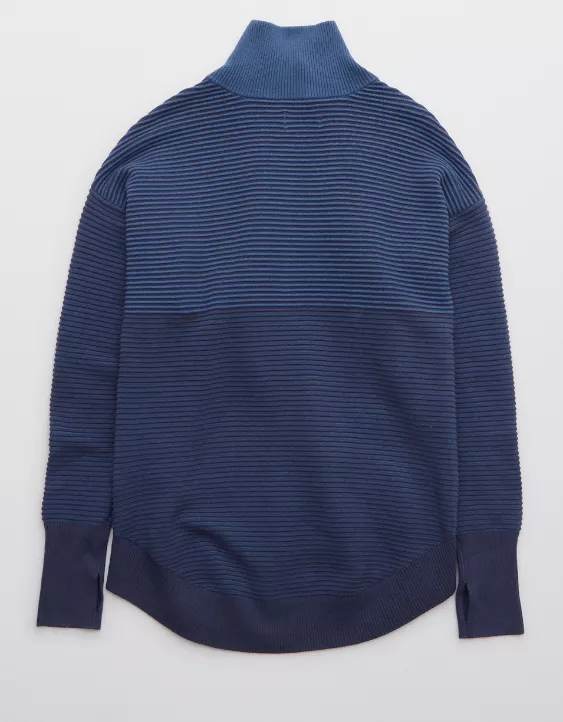 OFFLINE By Aerie Home Stretch Quarter Zip Sweater
