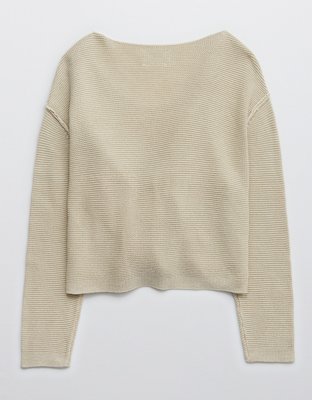 OFFLINE V-Neck Cropped Sweater