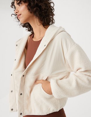 Aerie sherpa outlet hoodie