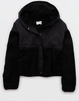 OFFLINE By Aerie Chamarra de Tela de Rizo Suave