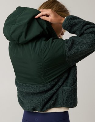 OFFLINE By Aerie Chamarra de Tela de Rizo Suave